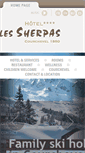 Mobile Screenshot of hotel-les-sherpas.com